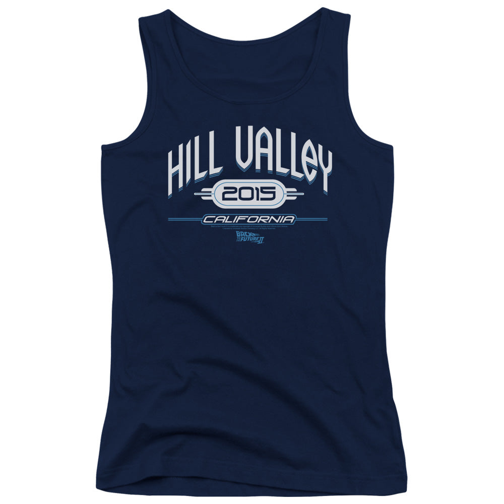 Back To The Future II Hill Valley 2015 Womens Tank Top Shirt Navy Blue Hoodie, Sweatshirt | CiraTrend.com