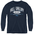 Back To The Future II Hill Valley 2015 Long Sleeve Kids Youth T Shirt Navy Blue Hoodie, Sweatshirt | CiraTrend.com