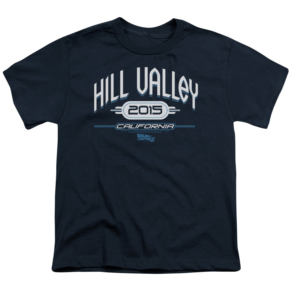 Back To The Future II Hill Valley 2015 Kids Youth T Shirt Navy Blue Hoodie, Sweatshirt | CiraTrend.com