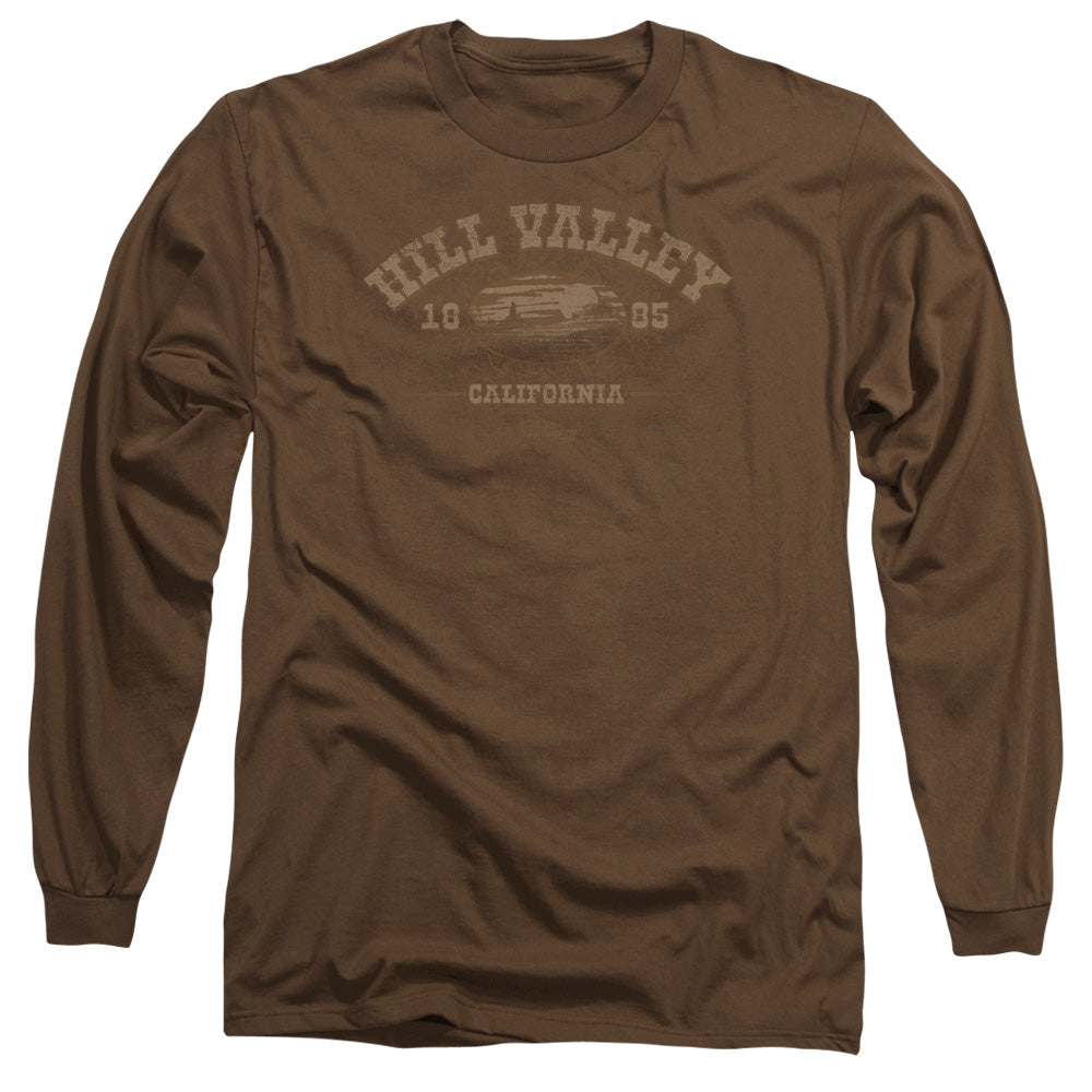 Back To The Future III Hill Valley 1885 Mens Long Sleeve Shirt Coffee Hoodie, Sweatshirt | CiraTrend.com