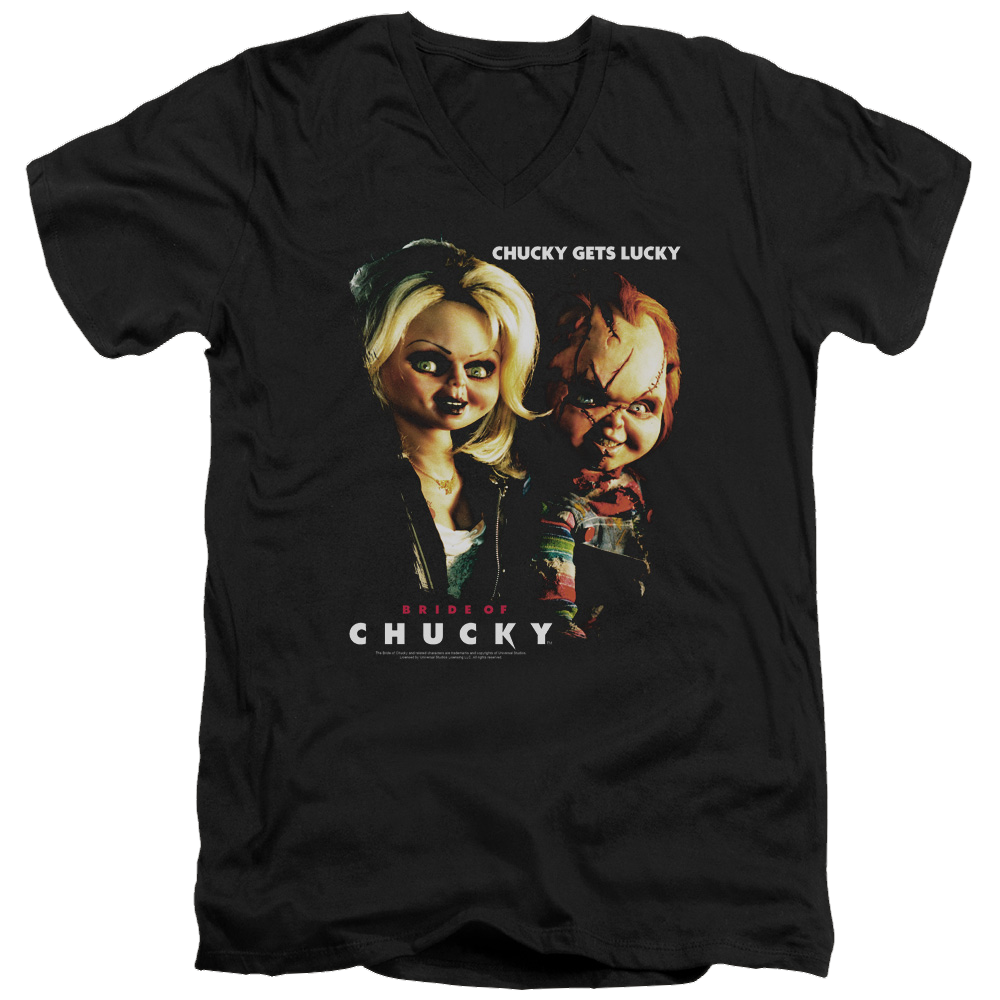 Child's Play Chucky Gets Lucky - Men's V-Neck T-Shirt Hoodie, Sweatshirt | CiraTrend.com