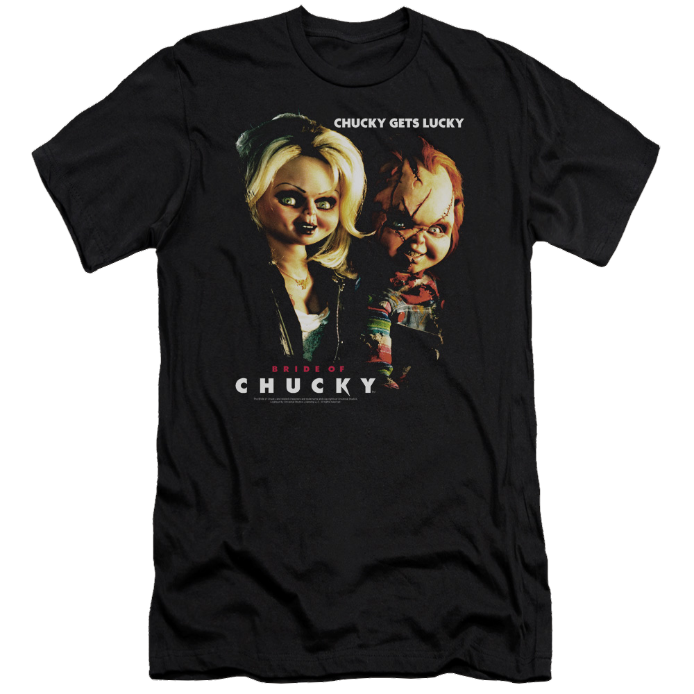 Child's Play Chucky Gets Lucky - Men's Premium Slim Fit T-Shirt Hoodie, Sweatshirt | CiraTrend.com