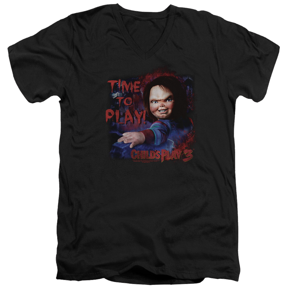 Child's Play Time To Play - Men's V-Neck T-Shirt Hoodie, Sweatshirt | CiraTrend.com