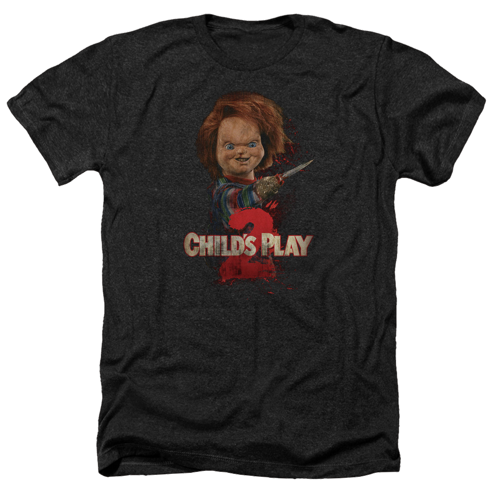 Child's Play Heres Chucky - Men's Heather T-Shirt Hoodie, Sweatshirt | CiraTrend.com