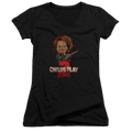 Child's Play Heres Chucky - Juniors V-Neck T-Shirt Hoodie, Sweatshirt | CiraTrend.com