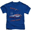Back To The Future Lightning Strikes Juvenile Kids Youth T Shirt Royal Blue Hoodie, Sweatshirt | CiraTrend.com