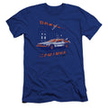 Back To The Future Lightning Strikes Premium Bella Canvas Slim Fit Mens T Shirt Royal Blue Hoodie, Sweatshirt (Image 1)