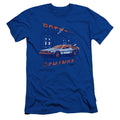 Back To The Future Lightning Strikes Slim Fit Mens T Shirt Royal Blue Hoodie, Sweatshirt | CiraTrend.com