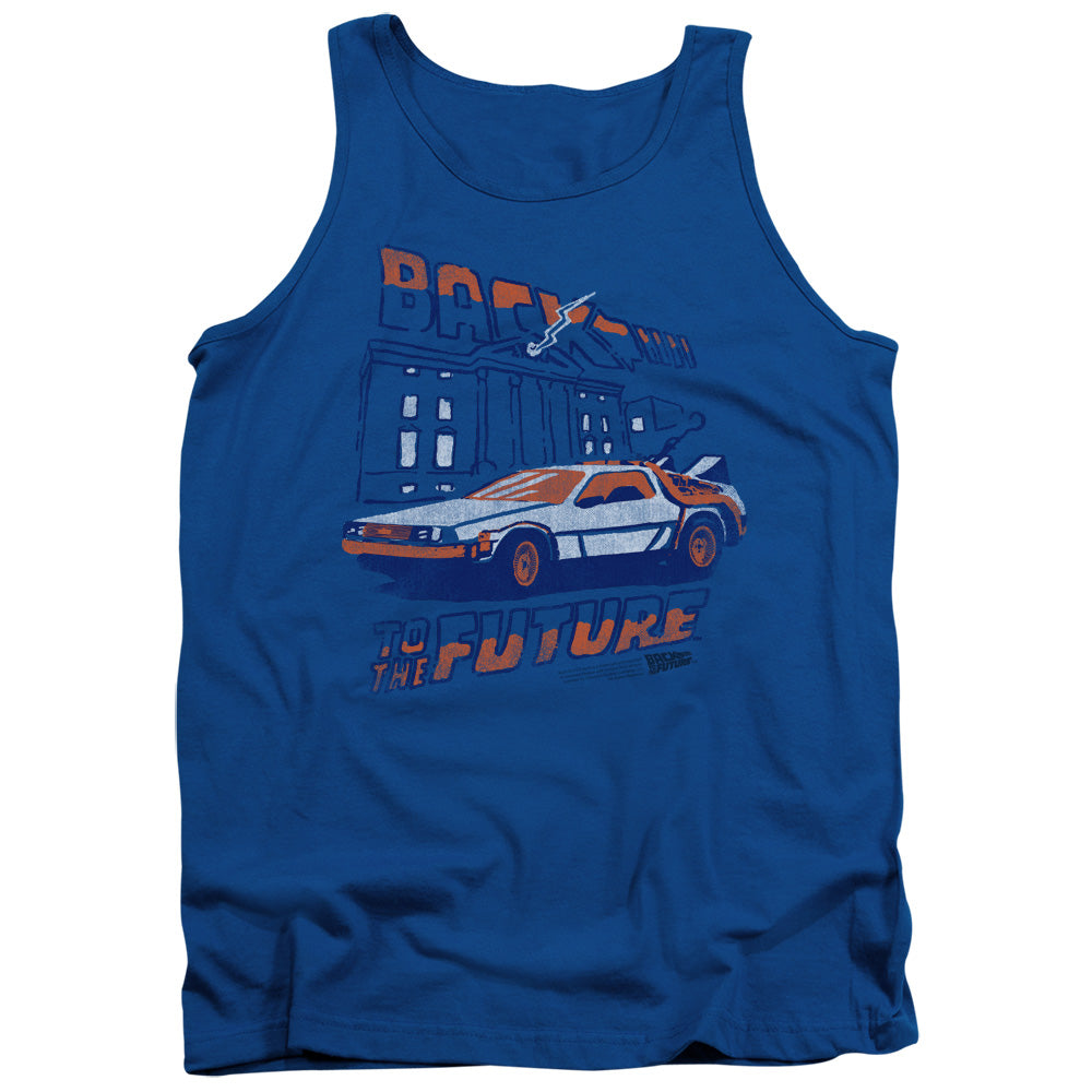 Back To The Future Lightning Strikes Mens Tank Top Shirt Royal Blue Hoodie, Sweatshirt | CiraTrend.com