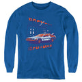 Back To The Future Lightning Strikes Long Sleeve Kids Youth T Shirt Royal Blue Hoodie, Sweatshirt | CiraTrend.com