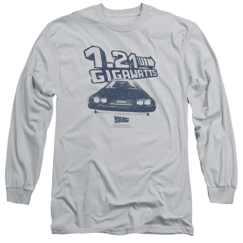 Back To The Future Gigawatts Mens Long Sleeve Shirt Silver Hoodie, Sweatshirt | CiraTrend.com