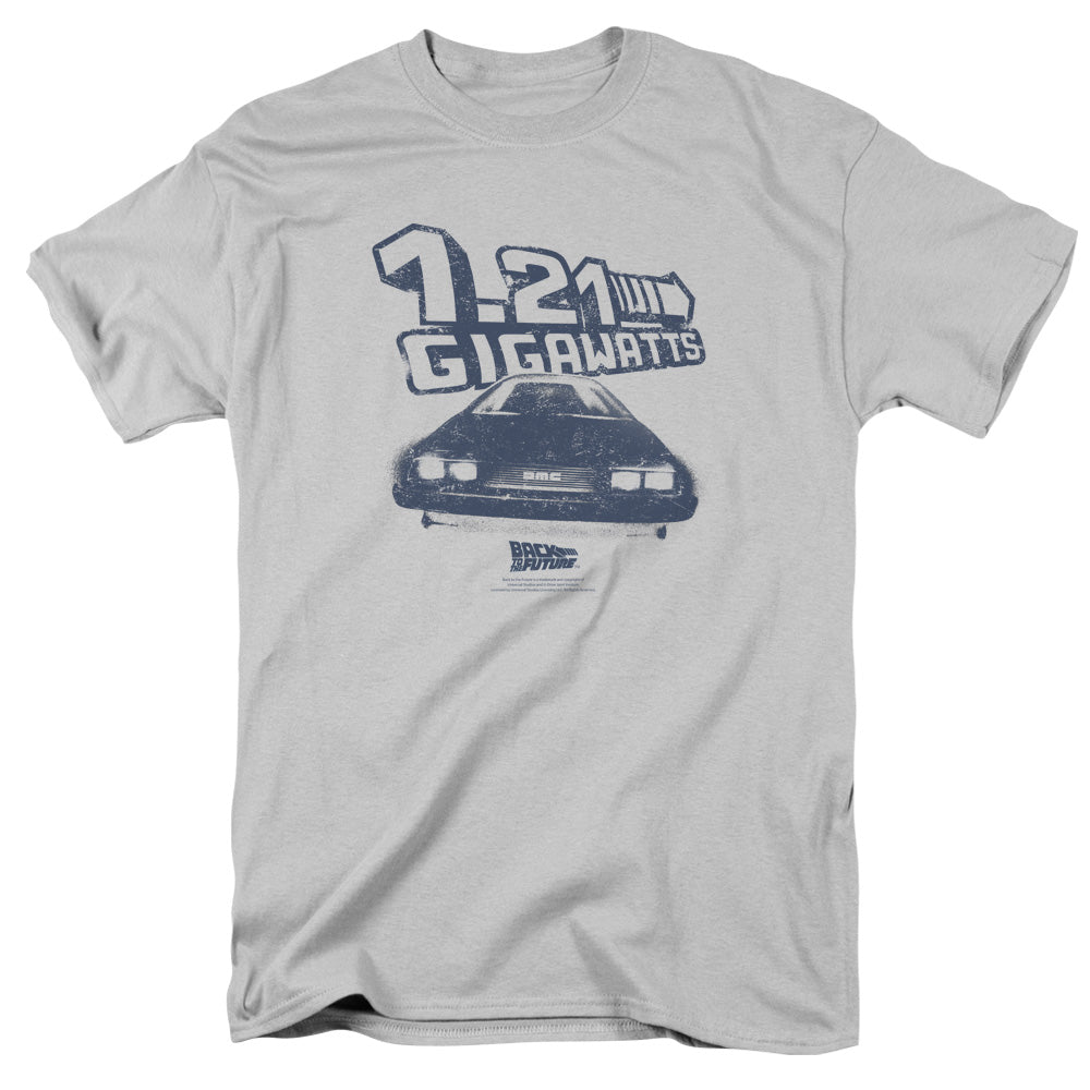 Back To The Future Gigawatts Mens T Shirt Silver Silver Hoodie, Sweatshirt | CiraTrend.com