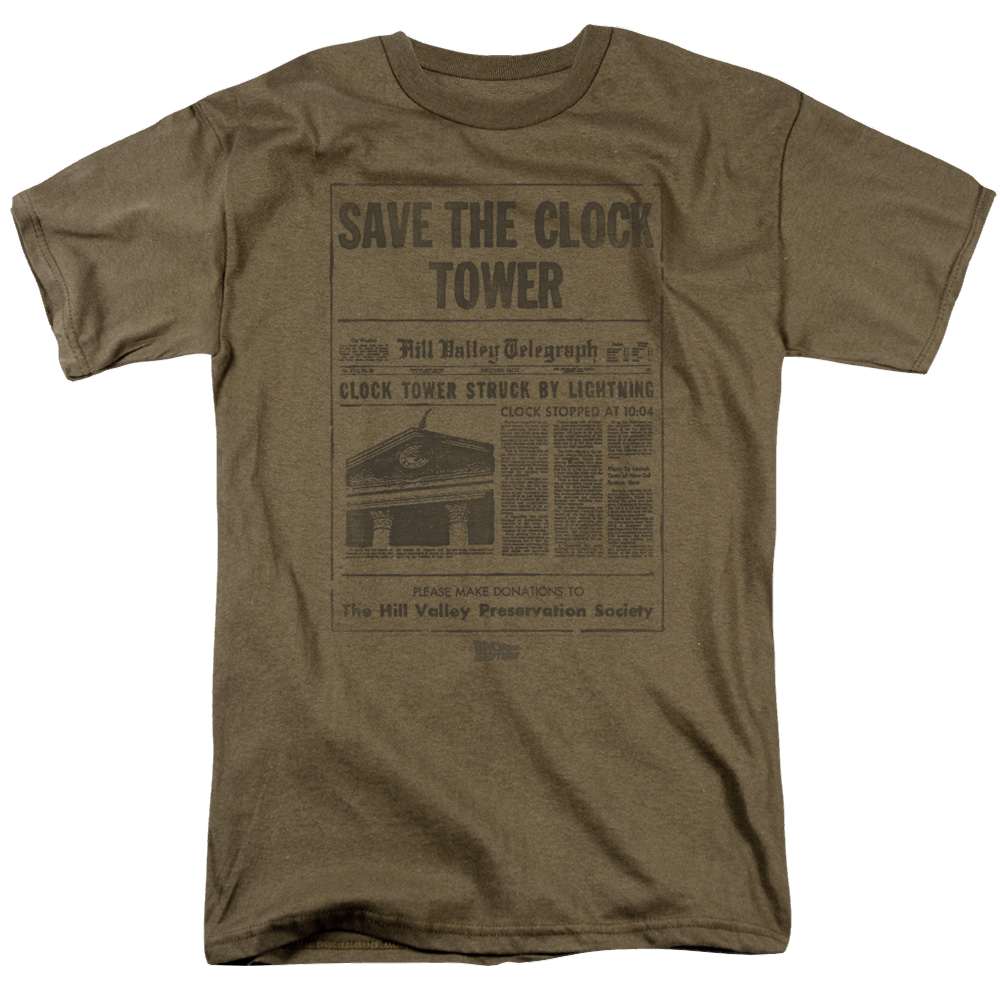 Back To The Future Trilogy Clock Tower - Men's Regular Fit T-Shirt Hoodie, Sweatshirt | CiraTrend.com