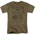 Back To The Future Clock Tower Mens T Shirt Safari Green Safari Green Hoodie, Sweatshirt | CiraTrend.com