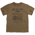 Back To The Future Clock Tower Kids Youth T Shirt Safari Green Hoodie, Sweatshirt | CiraTrend.com