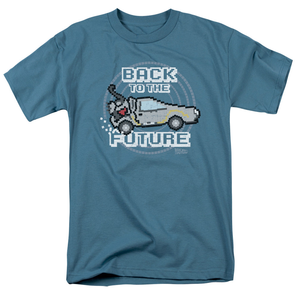 Back To The Future 8 Bit Future Mens T Shirt Slate Slate Hoodie, Sweatshirt | CiraTrend.com