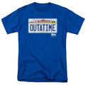 Back To The Future Outatime Plate Mens T Shirt Royal Blue Hoodie, Sweatshirt | CiraTrend.com