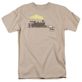 Back To The Future Iii Pushing The Delorean Mens T Shirt Sand Sand Hoodie, Sweatshirt | CiraTrend.com