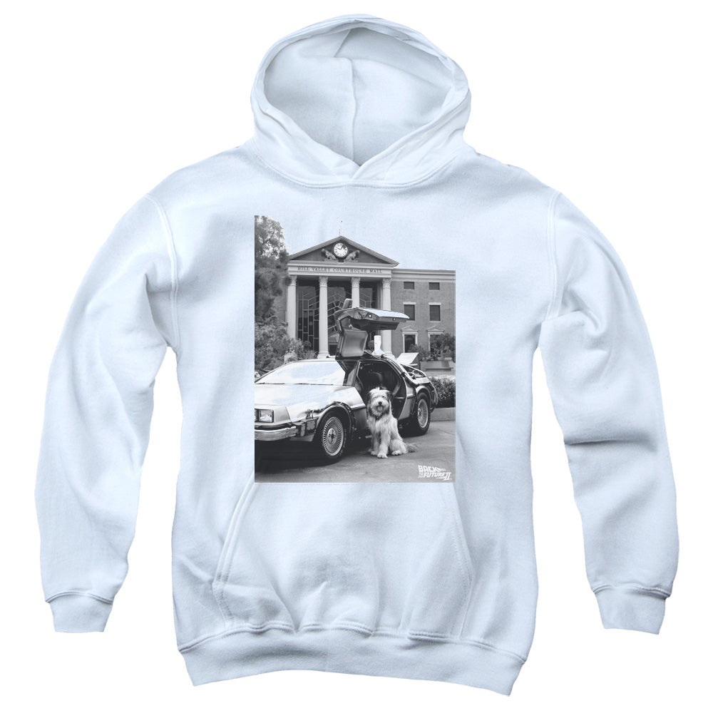 Back To The Future II Einstein Kids Youth Hoodie White T-Shirts, Sweatshirt | CiraTrend.com