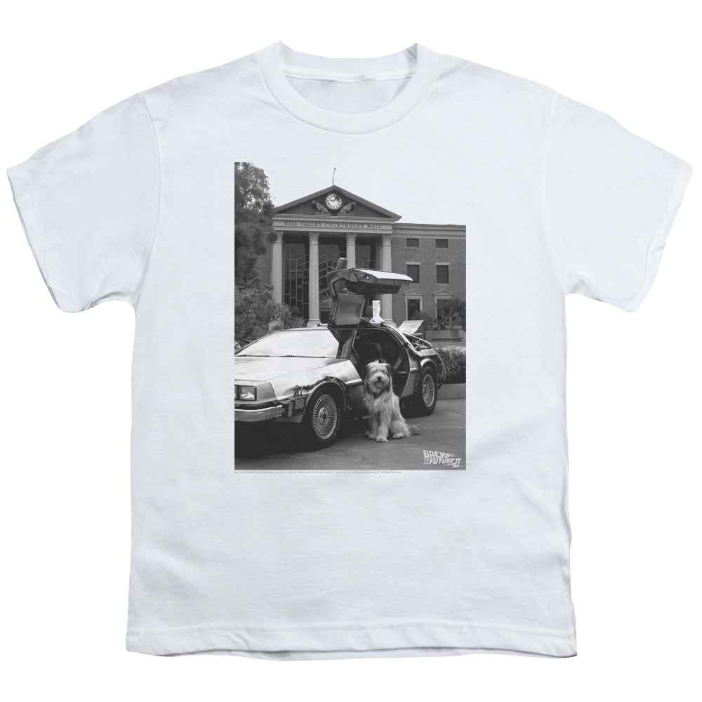 Back To The Future II Einstein Kids Youth T Shirt White Hoodie, Sweatshirt | CiraTrend.com