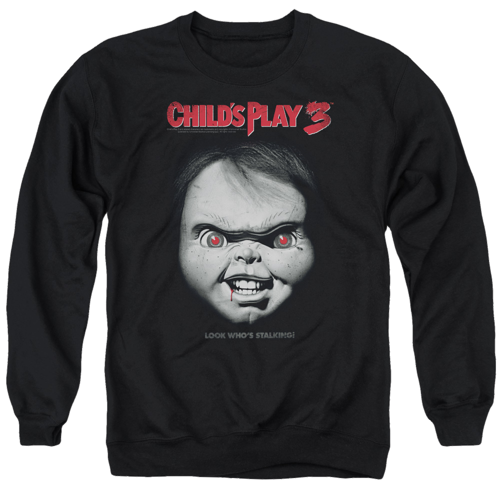 Child's Play Face Poster - Men's Crewneck Sweatshirt