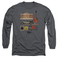 Back To The Future Items Mens Long Sleeve Shirt Charcoal Charcoal Hoodie, Sweatshirt | CiraTrend.com