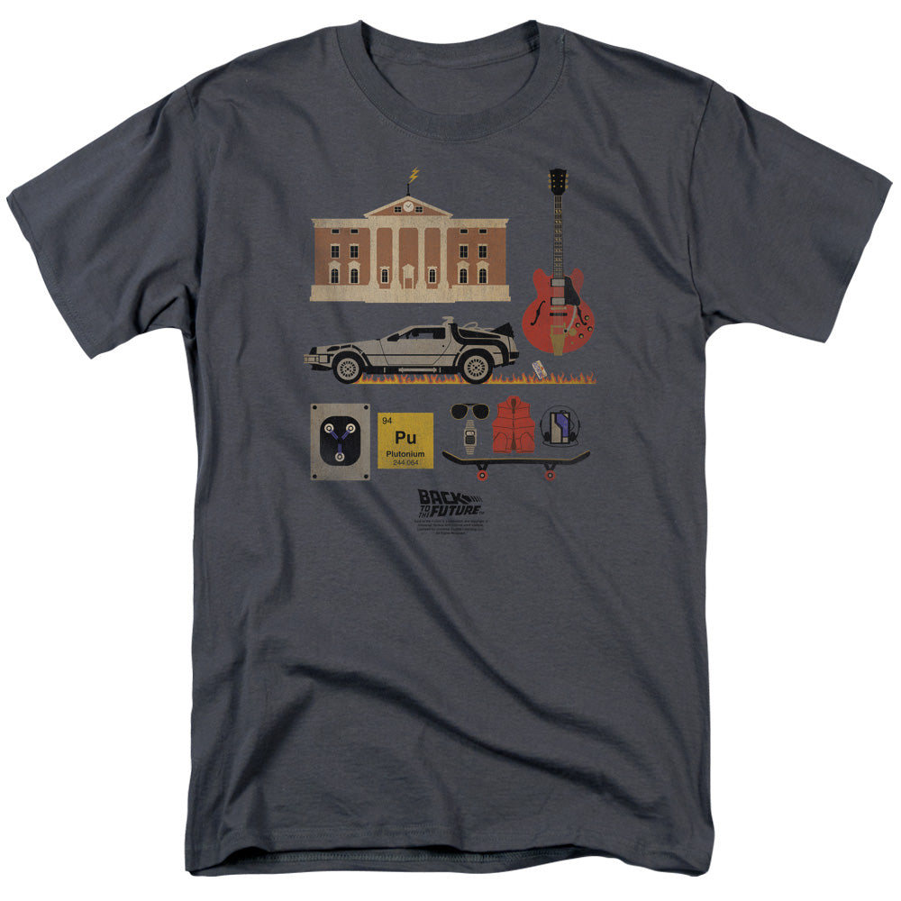 Back To The Future Items Mens T Shirt Charcoal Hoodie, Sweatshirt | CiraTrend.com