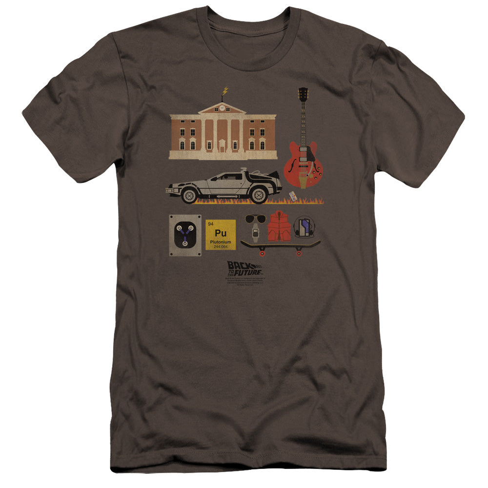 Back To The Future Items Premium Bella Canvas Slim Fit Mens T Shirt Charcoal Hoodie, Sweatshirt | CiraTrend.com (Image 2)