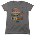 Back To The Future Items Womens T Shirt Charcoal Hoodie, Sweatshirt | CiraTrend.com
