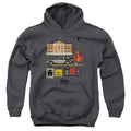 Back To The Future Items Kids Youth Hoodie Charcoal T-Shirts, Sweatshirt | CiraTrend.com