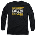 Back To The Future Chicken Mens Long Sleeve Shirt Black Hoodie, Sweatshirt | CiraTrend.com (Image 1)