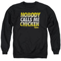 Back To The Future Chicken Mens Crewneck Sweatshirt Black T-Shirts, Hoodie | CiraTrend.com (Image 1)