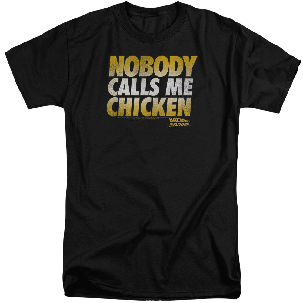 Back To The Future Chicken Mens Tall T Shirt Black Black Hoodie, Sweatshirt | CiraTrend.com