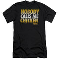 Back To The Future Chicken Premium Bella Canvas Slim Fit Mens T Shirt Black Hoodie, Sweatshirt | CiraTrend.com (Image 1)