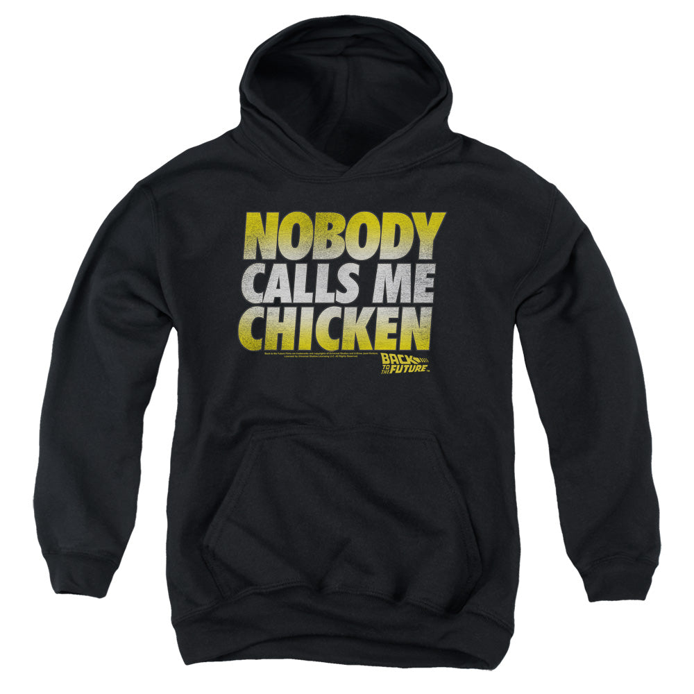Back To The Future Chicken Kids Youth Hoodie Black T-Shirts, Sweatshirt | CiraTrend.com