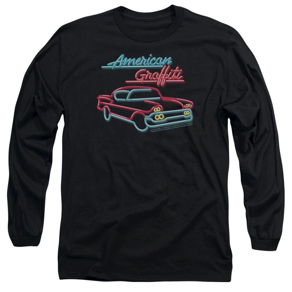 American Grafitti Neon Mens Long Sleeve Shirt Black Hoodie, Sweatshirt | CiraTrend.com