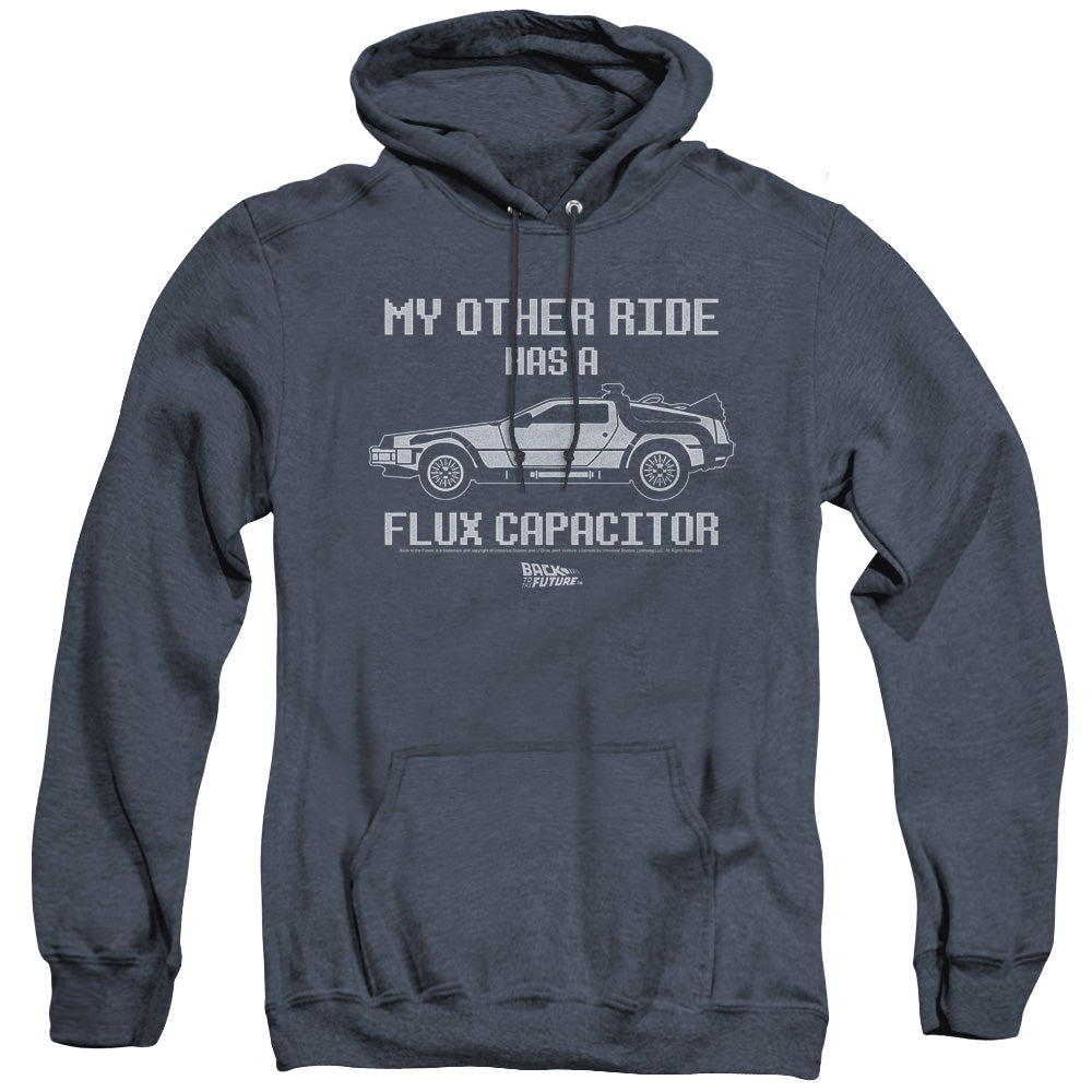 Back To The Future Other Ride Mens Heather Hoodie Navy Navy T-Shirts, Sweatshirt | CiraTrend.com (Image 2)