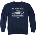 Back To The Future Other Ride Mens Crewneck Sweatshirt Navy T-Shirts, Hoodie | CiraTrend.com