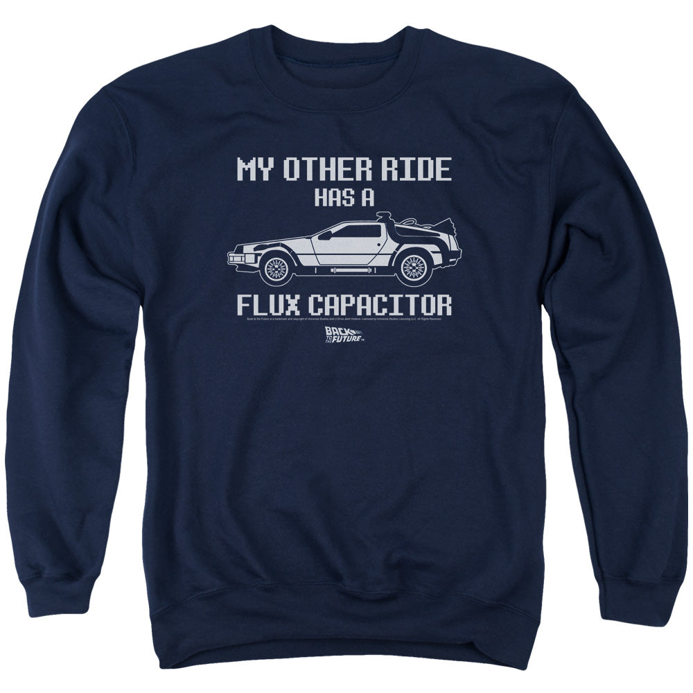 Back To The Future Other Ride Mens Crewneck Sweatshirt Navy T-Shirts, Hoodie | CiraTrend.com
