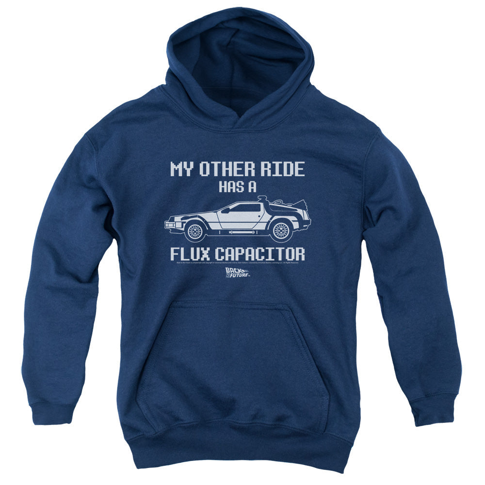 Back To The Future Other Ride Kids Youth Hoodie Navy Blue T-Shirts, Sweatshirt | CiraTrend.com