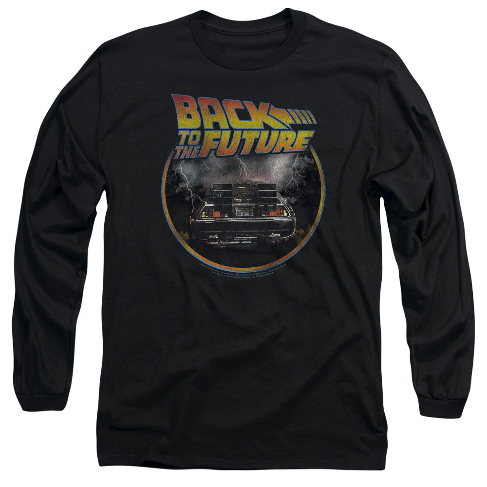 Back To The Future Back Mens Long Sleeve Shirt Black Black Hoodie, Sweatshirt | CiraTrend.com