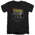 Back To The Future Back Mens Slim Fit V-Neck T Shirt Black Hoodie, Sweatshirt | CiraTrend.com