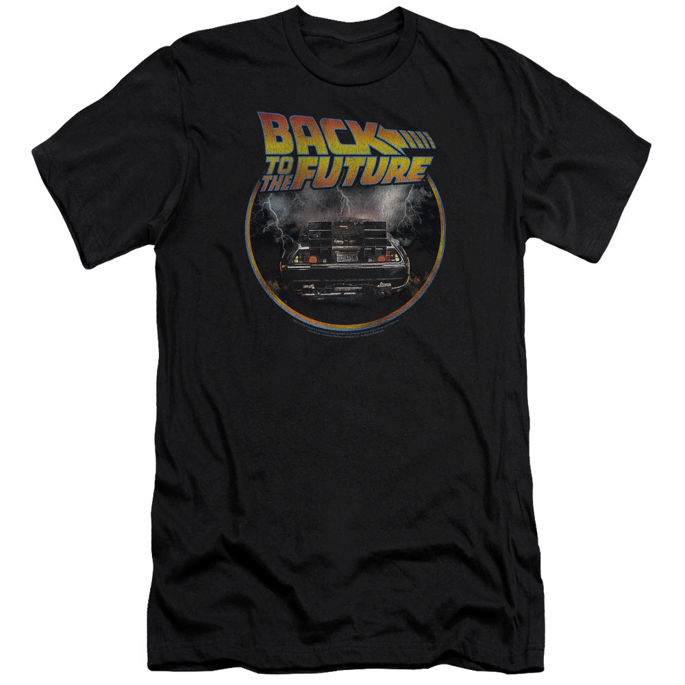 Back To The Future Back Premium Bella Canvas Slim Fit Mens T Shirt Black Hoodie, Sweatshirt | CiraTrend.com (Image 1)