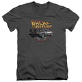 Back Future Time Machine Slim Fit Charcoal T-Shirts, Hoodie, Sweatshirt