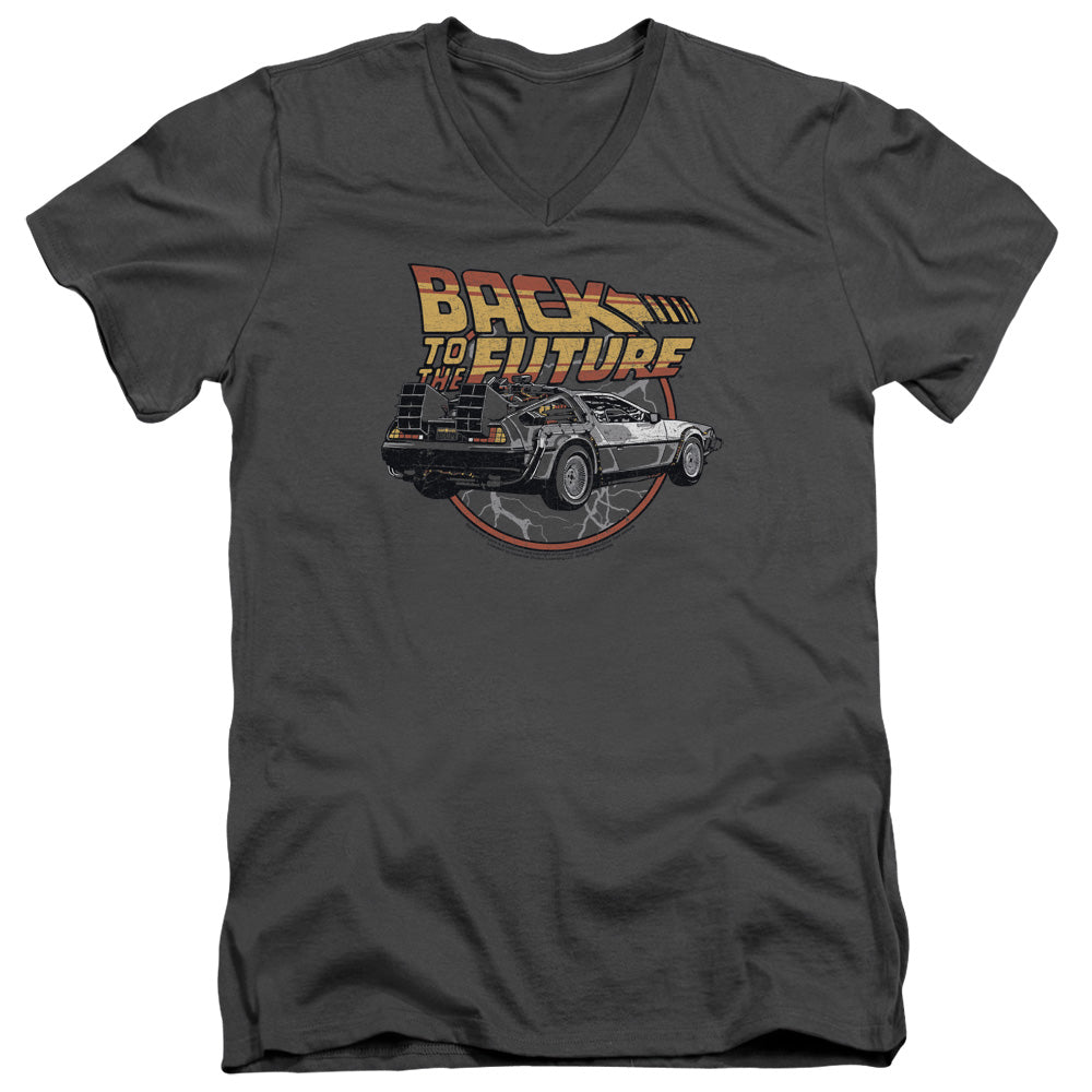 Back Future Time Machine Slim Fit Charcoal T-Shirts, Hoodie, Sweatshirt
