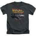 Back To The Future Time Machine Juvenile Kids Youth T Shirt Charcoal Hoodie, Sweatshirt | CiraTrend.com