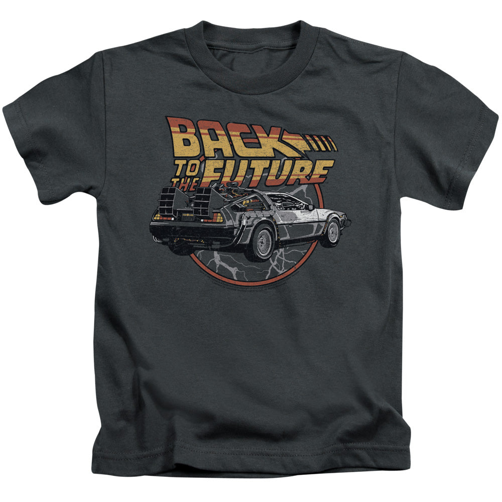 Back To The Future Time Machine Juvenile Kids Youth T Shirt Charcoal Hoodie, Sweatshirt | CiraTrend.com