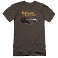 Back To The Future Time Machine - Men's Premium Slim Fit T-Shirt Hoodie, Sweatshirt | CiraTrend.com
