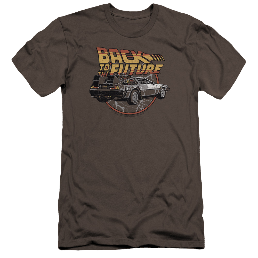 Back To The Future Time Machine - Men's Premium Slim Fit T-Shirt Hoodie, Sweatshirt | CiraTrend.com