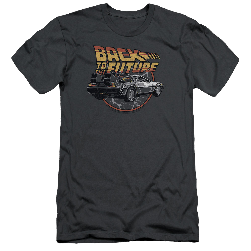 Back To The Future Time Machine - Men's Slim Fit T-Shirt Hoodie, Sweatshirt | CiraTrend.com